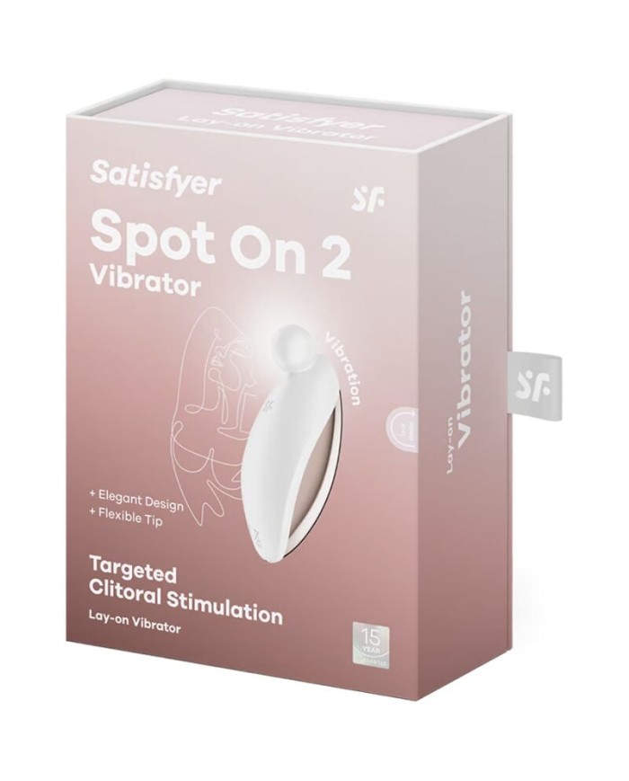 SATISFYER - SPOT ON 2 VIBRADOR LAY-ON BLANCO