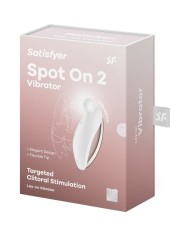 SATISFYER - SPOT ON 2 VIBRADOR LAY-ON BLANCO