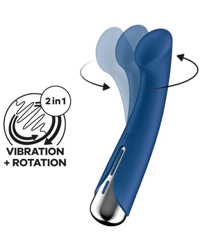 SATISFYER - SPINNING G-SPORT 1 VIBRADOR ROTADOR AZUL