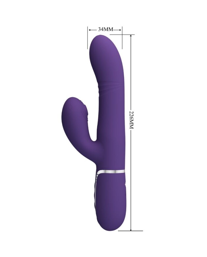 PRETTY LOVE - VIBRADOR PUNTO G MULTIFUNCIÓN MORADO