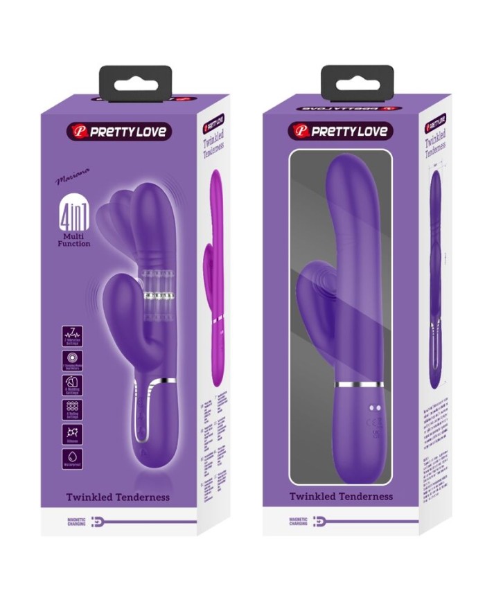 PRETTY LOVE - VIBRADOR PUNTO G MULTIFUNCIÓN MORADO