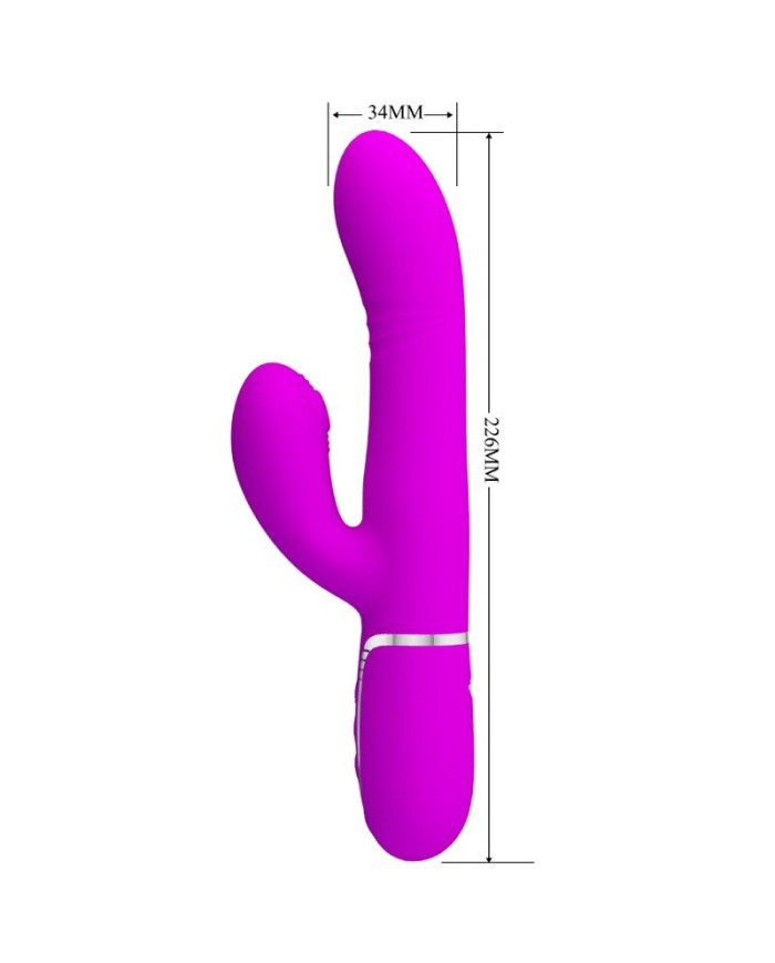 PRETTY LOVE - VIBRADOR PUNTO G MULTIFUNCIÓN FUCSIA