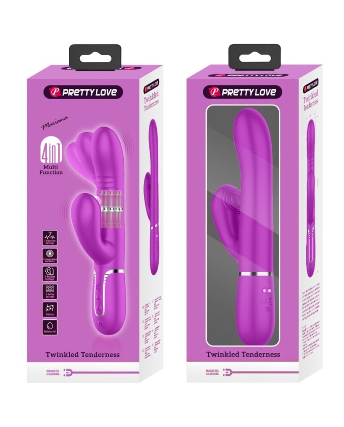 PRETTY LOVE - VIBRADOR PUNTO G MULTIFUNCIÓN FUCSIA