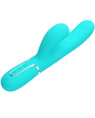 PRETTY LOVE - PERLITA VIBRADOR PUNTO G 3 EN 1 MULTIFUNCIÓN VERDE AGUA