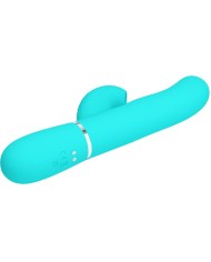 PRETTY LOVE - PERLITA VIBRADOR PUNTO G 3 EN 1 MULTIFUNCIÓN VERDE AGUA