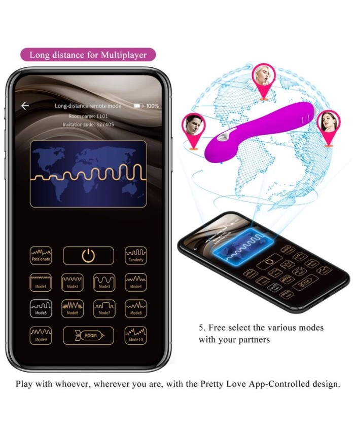 PRETTY LOVE - HECTOR VIBRADOR ELECTROSHOCK APP GRATUITA VIOLETA