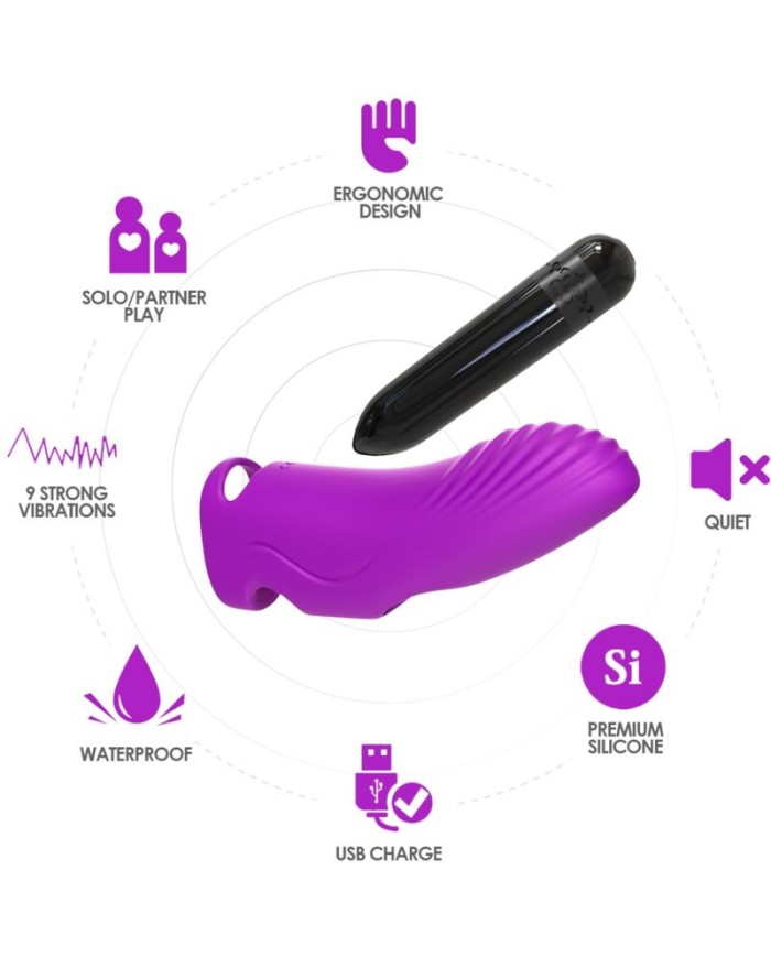 ARMONY - AURORA VIBRADOR DEDAL VIOLETA