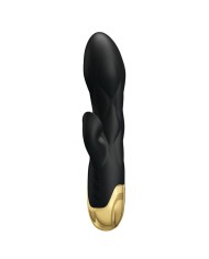 PRETTY LOVE - VIBRADOR DE LUJO BAÑADO EN ORO RECARGABLE NEGRO