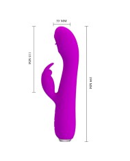 PRETTY LOVE - RACHEL VIBRADOR RECARGABLE CON SUCCIONADOR MORADO