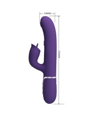 PRETTY LOVE - VIBRADOR RABBIT CON LICKING MORADO