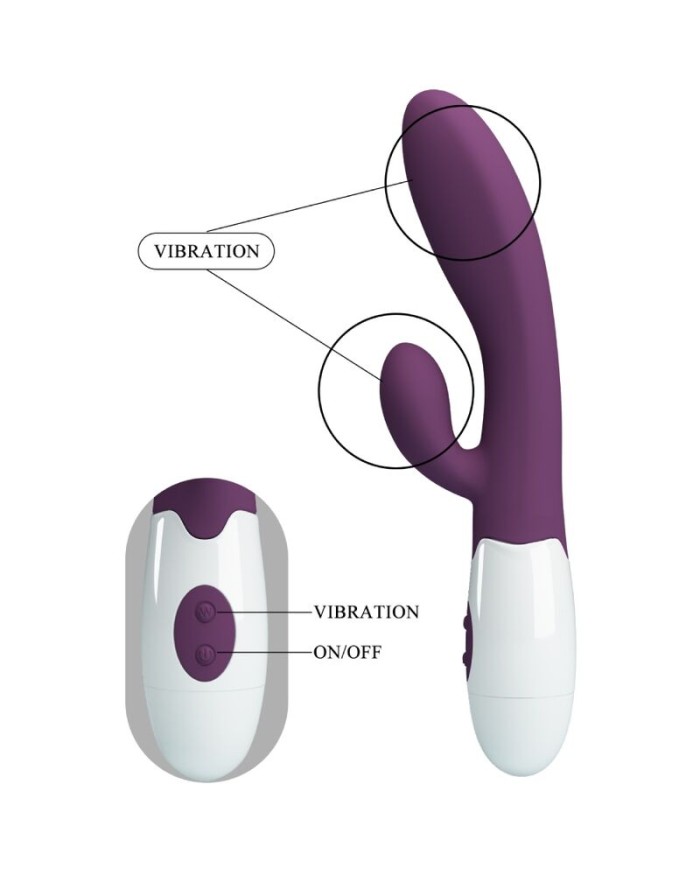 PRETTY LOVE - ALVIS VIBRADOR RABBIT & PUNTO G MORADO