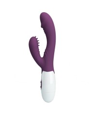 PRETTY LOVE - BUTTERFLY KISS VIBRADOR RABBIT & ESTIMULADOR PUNTO G MORADO