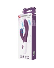 PRETTY LOVE - BUTTERFLY KISS VIBRADOR RABBIT & ESTIMULADOR PUNTO G MORADO