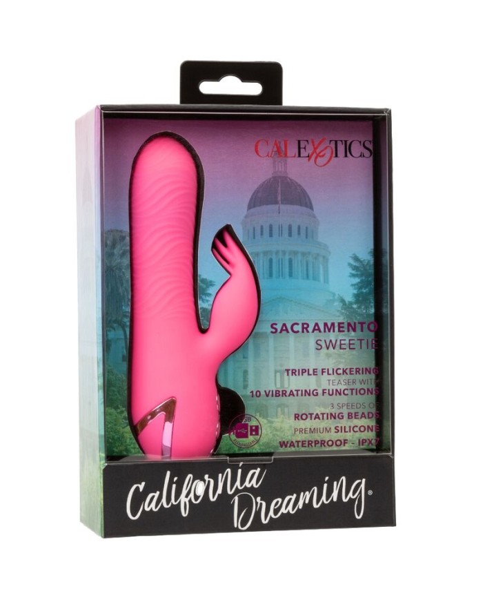 CALEXOTICS - SACRAMENTO SWEETIE VIBRADOR RABBIT ROSA BY CALIFORNIA DREAMING