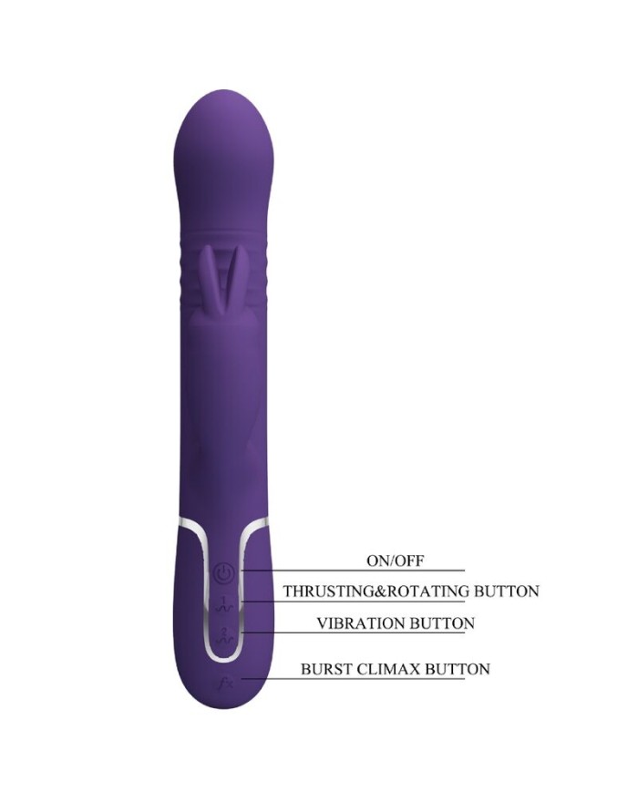 PRETTY LOVE - COALE VIBRADOR RABBIT 4 EN 1 MORADO