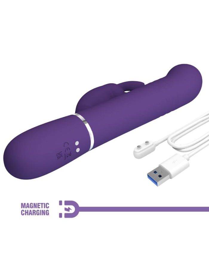 PRETTY LOVE - COALE VIBRADOR RABBIT 4 EN 1 MORADO