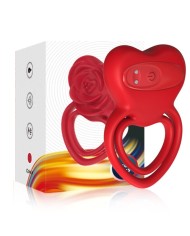 ARMONY - ANILLO VIBRADOR CORAZÓN ROJO