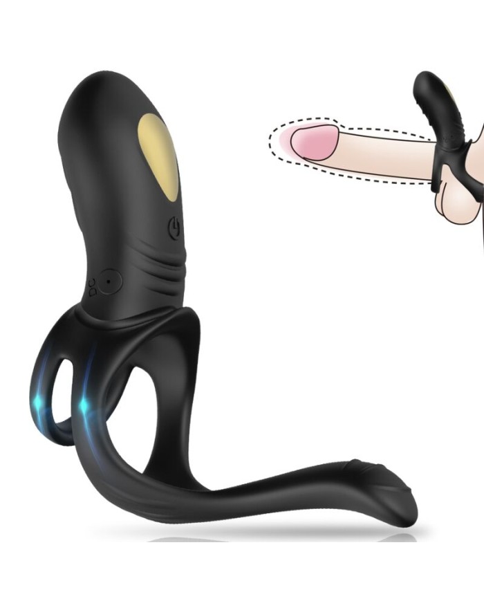 ARMONY - JOY JUMPER ANILLO VIBRADOR PAREJAS & PLUG ANAL NEGRO