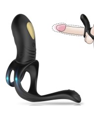 ARMONY - JOY JUMPER ANILLO VIBRADOR PAREJAS & PLUG ANAL CONTROL REMOTO NEGRO