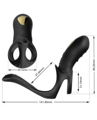 ARMONY - JOY JUMPER ANILLO VIBRADOR PAREJAS & PLUG ANAL NEGRO