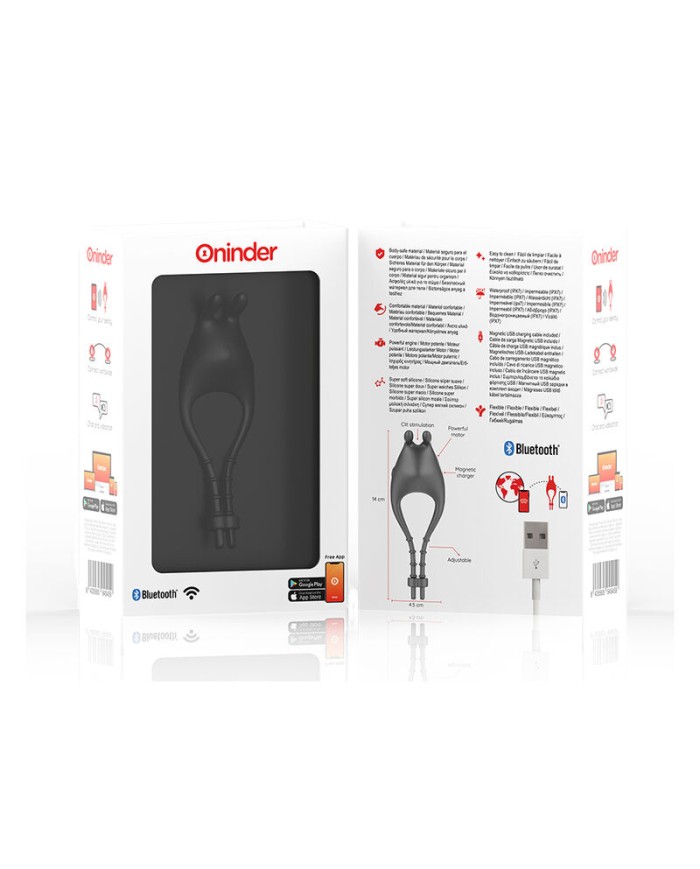 ONINDER - PAMPA ANILLO VIBRADOR AJUSTABLE Y MULTIPOSICION  - APP GRATUITA