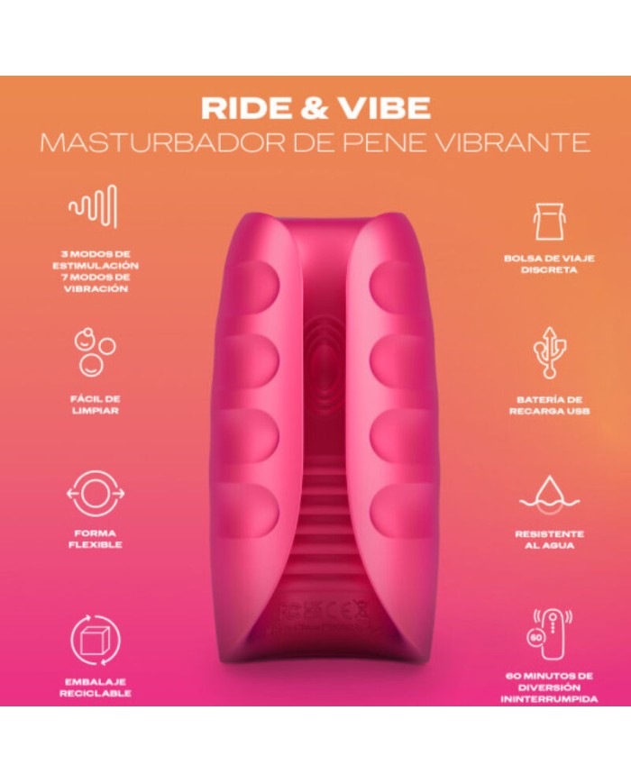 DUREX - TOY MASTURBADOR VIBRADOR RIDE & VIBE