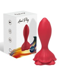 ARMONY - ROSA VIBRADOR & PLUG ANAL PEQUEÑO CONTROL REMOTO ROJO