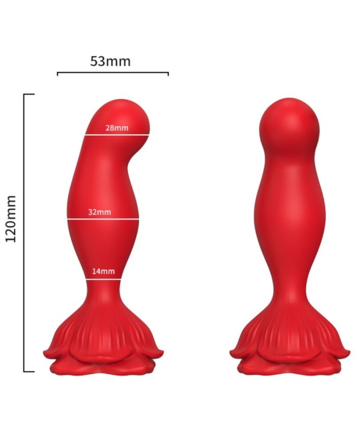 ARMONY - ROSA VIBRADOR & PLUG ANAL CONTROL REMOTO ROJO