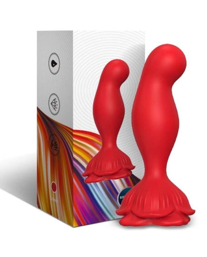 ARMONY - ROSA VIBRADOR & PLUG ANAL CONTROL REMOTO ROJO