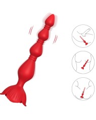 ARMONY - ROSA VIBRADOR PAGODA & PLUG ANAL ROJO