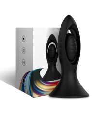 ARMONY - VIBRADOR & PLUG ANAL SILICONA NEGRO