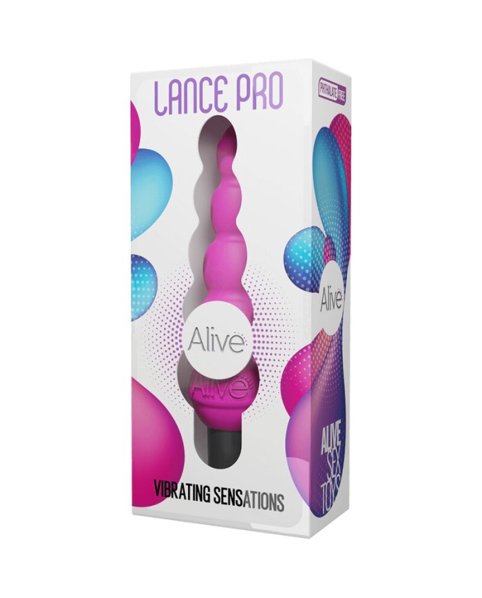 ALIVE - LANCE PRO ESTIMULADOR & VIBRADOR ANAL ROSA