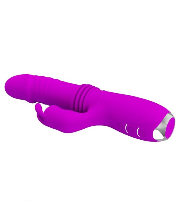 PRETTY LOVE - DOROTHY VIBRADOR CONEJO RECARGABLE MORADO