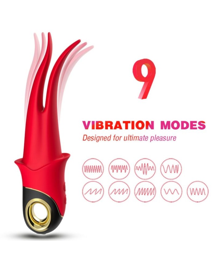 ARMONY - SHADOW VIBRADOR PINZA ROJO