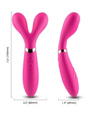 ARMONY - Y-WAND MASAJEADOR & VIBRADOR CABEZA DOBLE NEGRO