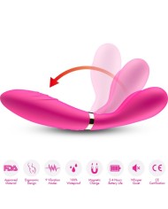 ARMONY - Y-WAND MASAJEADOR & VIBRADOR CABEZA DOBLE FUCSIA