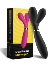 ARMONY - Y-WAND MASAJEADOR & VIBRADOR CABEZA DOBLE NEGRO