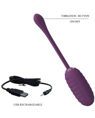 PRETTY LOVE - CASPER HUEVO VIBRADOR RECARGABLE MORADO