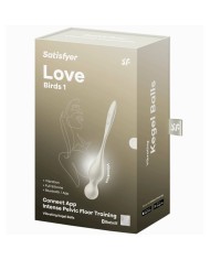 SATISFYER - LOVE BIRDS BOLAS KEGEL VIBRADORAS BLANCO