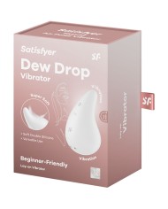 SATISFYER - DEW DROP VIBRADOR LAY-ON BLANCO