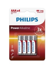 PHILIPS - POWER ALKALINE PILA AAA LR03 BLISTER*4