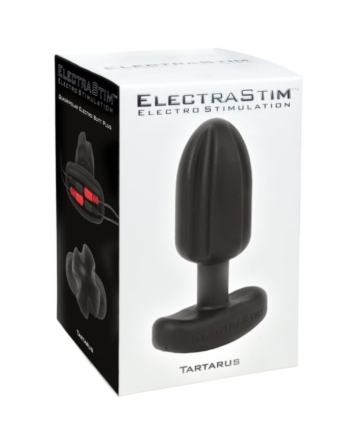 ELECTRASTIM - TARTARUS PLUG ANAL SILICONA QUADRIPOLAR NEGRO