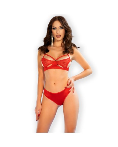 PASSION - PEONIA SET EROTIC LINE ROJO L/XL