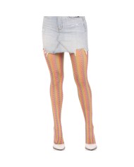 LEG AVENUE - MEDIAS DE CROCHET MULTICOLOR