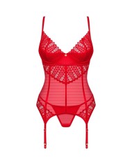 OBSESSIVE - INGRIDIA CORSET & TANGA ROJO XS/S