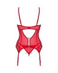 OBSESSIVE - INGRIDIA CORSET & TANGA ROJO XS/S