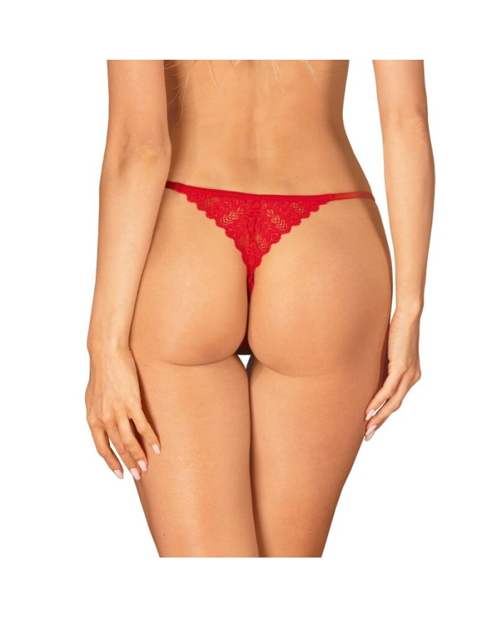 OBSESSIVE - INGRIDIA TANGA CROTCHLESS ROJO XS/S