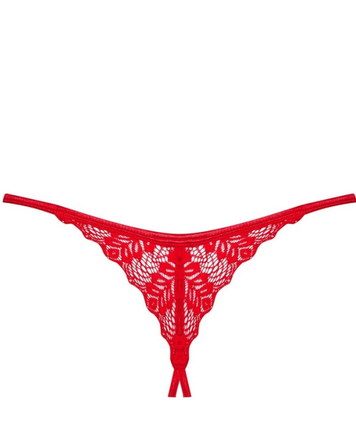 OBSESSIVE - INGRIDIA TANGA CROTCHLESS ROJO M/L