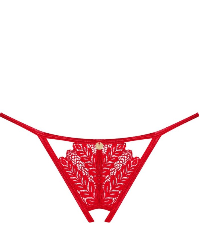 OBSESSIVE - INGRIDIA TANGA CROTCHLESS ROJO XL/XXL