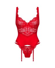 OBSESSIVE - AMOR CHERRIS CORSET & TANGA  S/M